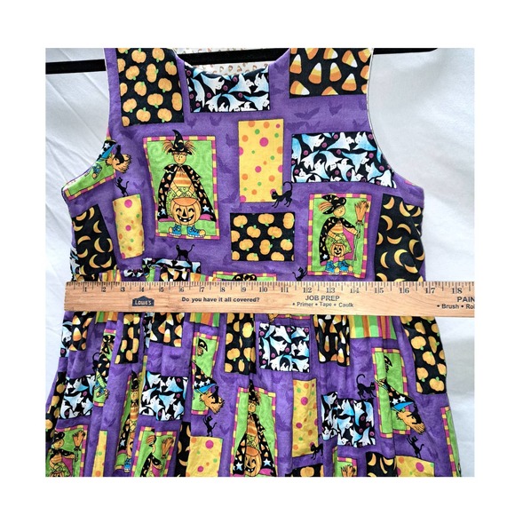 Handmade Girls Halloween Fall Sleeveless Pleated waist dress READ - Picture 5 of 7